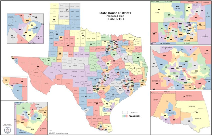 Map Of Texas House Districts Allene Madelina